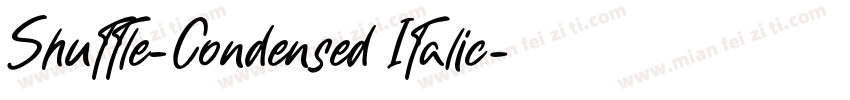 Shuttle-Condensed Italic字体转换